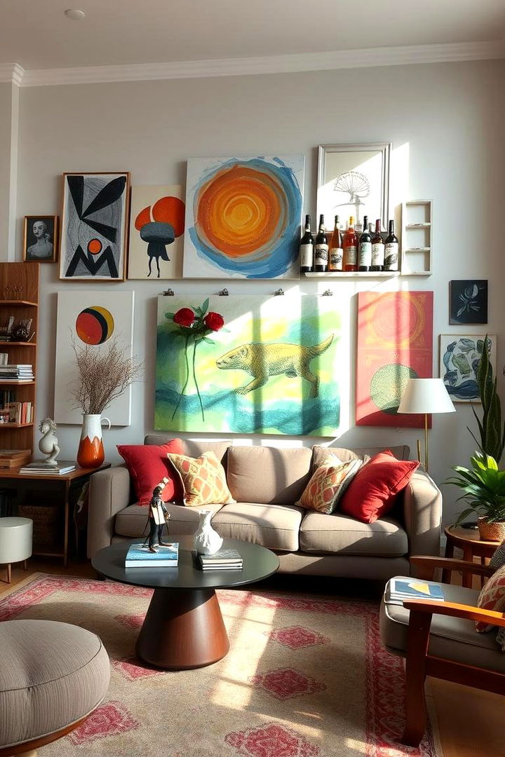 Artistic Decor to Ignite Creativity - 22 Eclectic Living Room Ideas