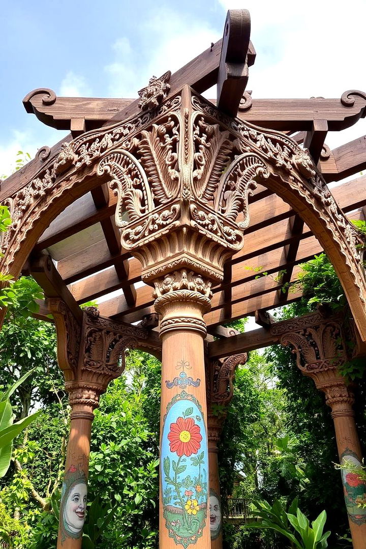 Artistic Decorative Elements - 22 Front Porch Pergola Ideas