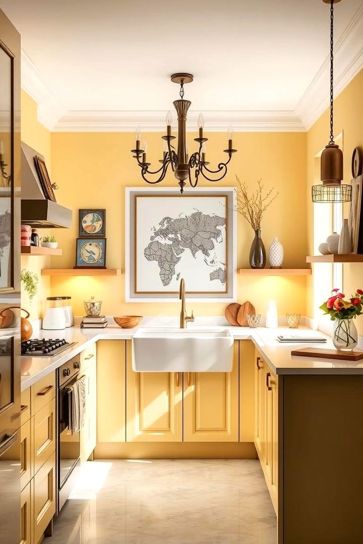 Artistic Decorative Elements - 22 Pale Yellow Kitchen Ideas