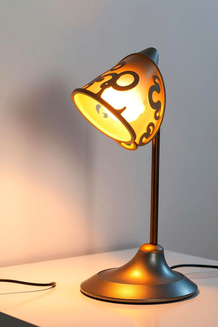 Artistic Desk Lamp - 22 Desk Decor Ideas