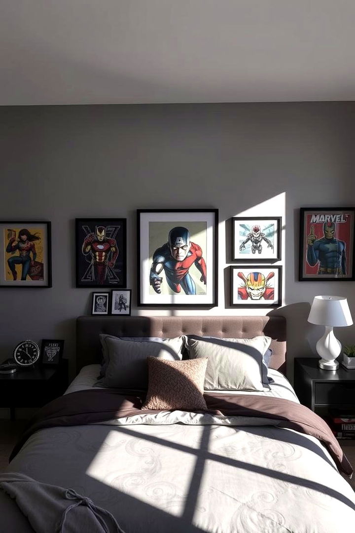 Artistic Display and Lighting - 22 Marvel Bedroom Ideas