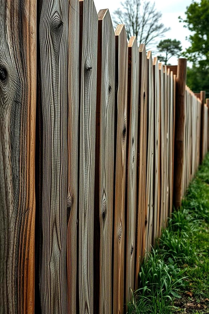 Artistic Engraved Wooden Plank Fence - 22 Farm Fence Ideas