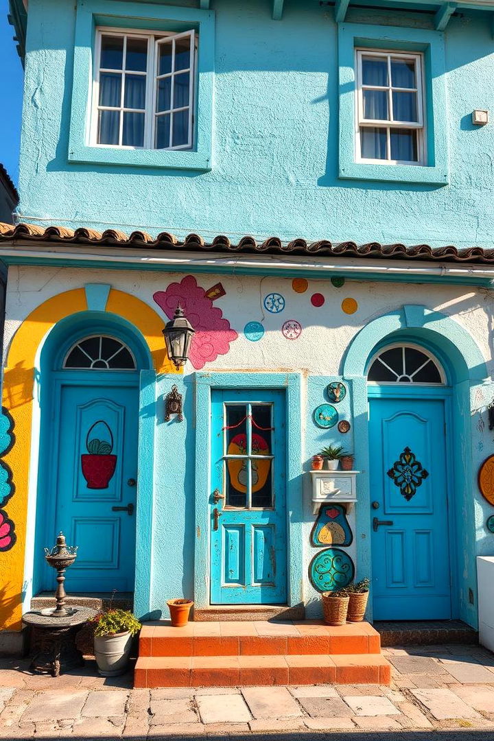 Artistic Expression - 22 light blue house exterior ideas