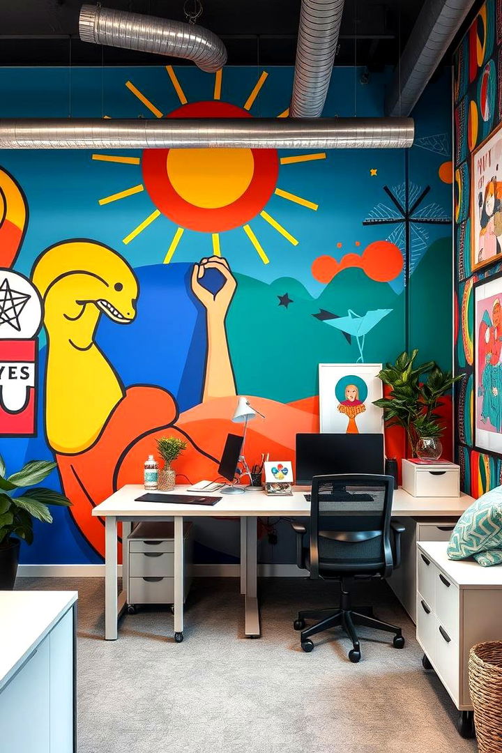 Artistic Expression Canvas - 22 Home Office Background Ideas