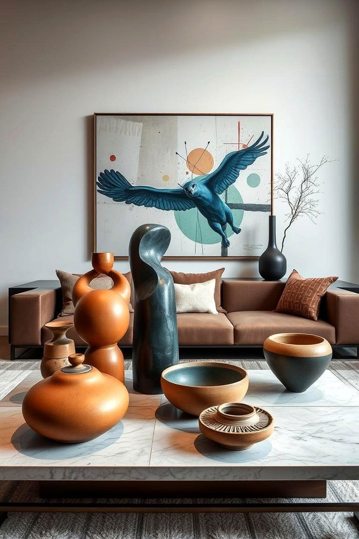 Artistic Expression Ensemble - 22 Coffee Table Decor Ideas