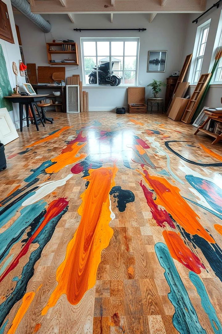 Artistic Expression Fusion - 22 Epoxy Floor Designs