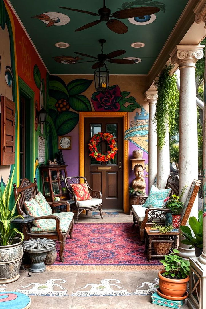 Artistic Expression Porch - 22 Side Porch Ideas