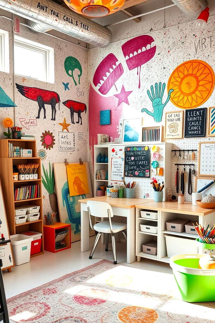 Artistic Expression Room - 22 Teen Hangout Room Ideas