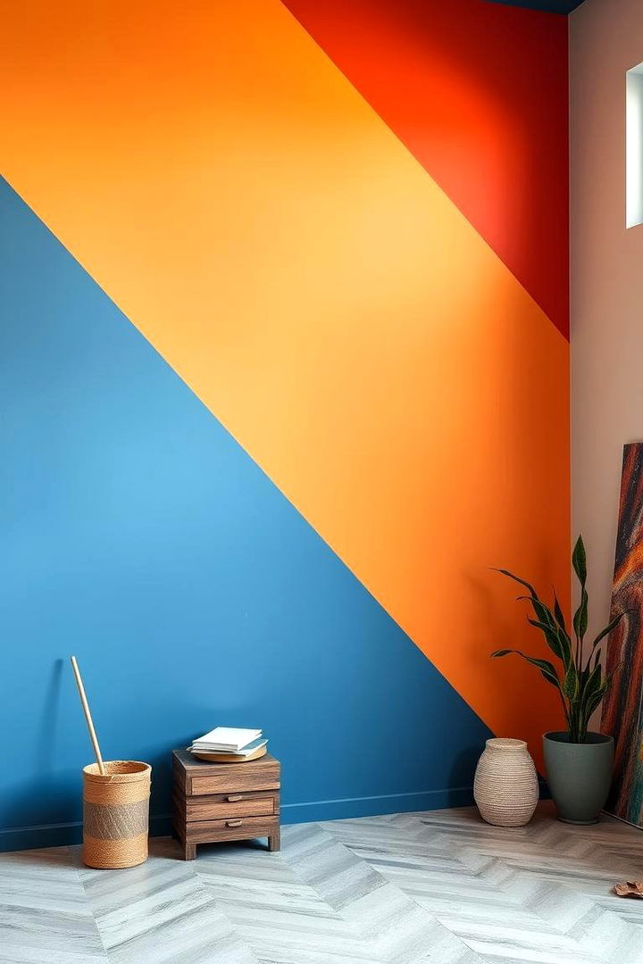 Artistic Expression Split Complementary Colors - 22 Two Tone Wall Paint Ideas