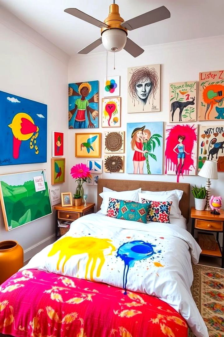 Artistic Expression and Decor - 22 Bedroom Ideas for Women