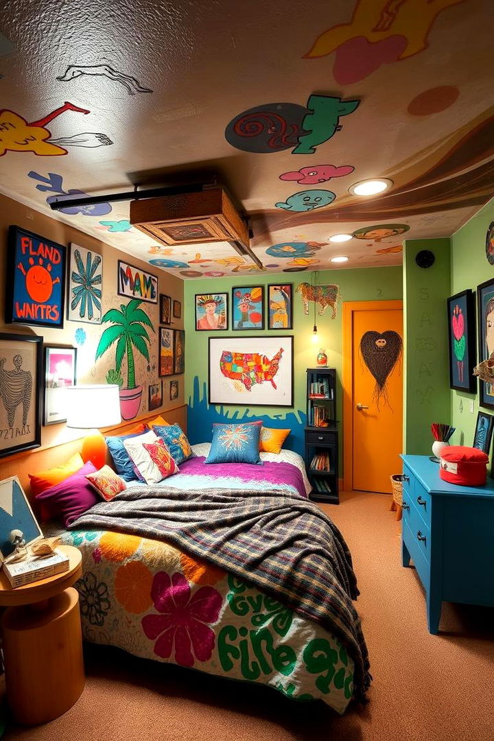Artistic Expression in Design - 22 Basement Bedroom Ideas