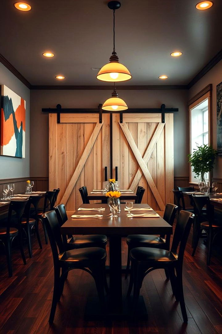 Artistic Farmhouse Accents - 22 Modern Farmhouse Dining Room Ideas