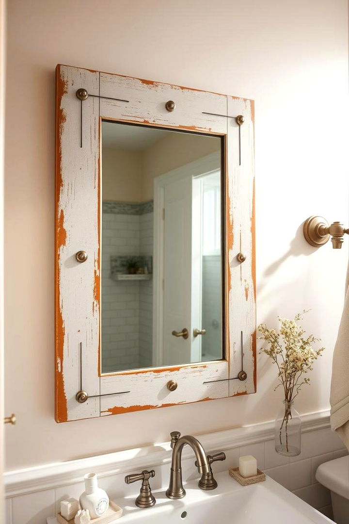 Artistic Farmhouse Reflections - 22 Farmhouse Bathroom Mirrors Ideas