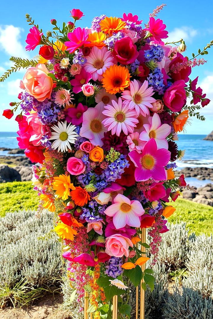 Artistic Floral Installations - 22 Beach Wedding Ideas