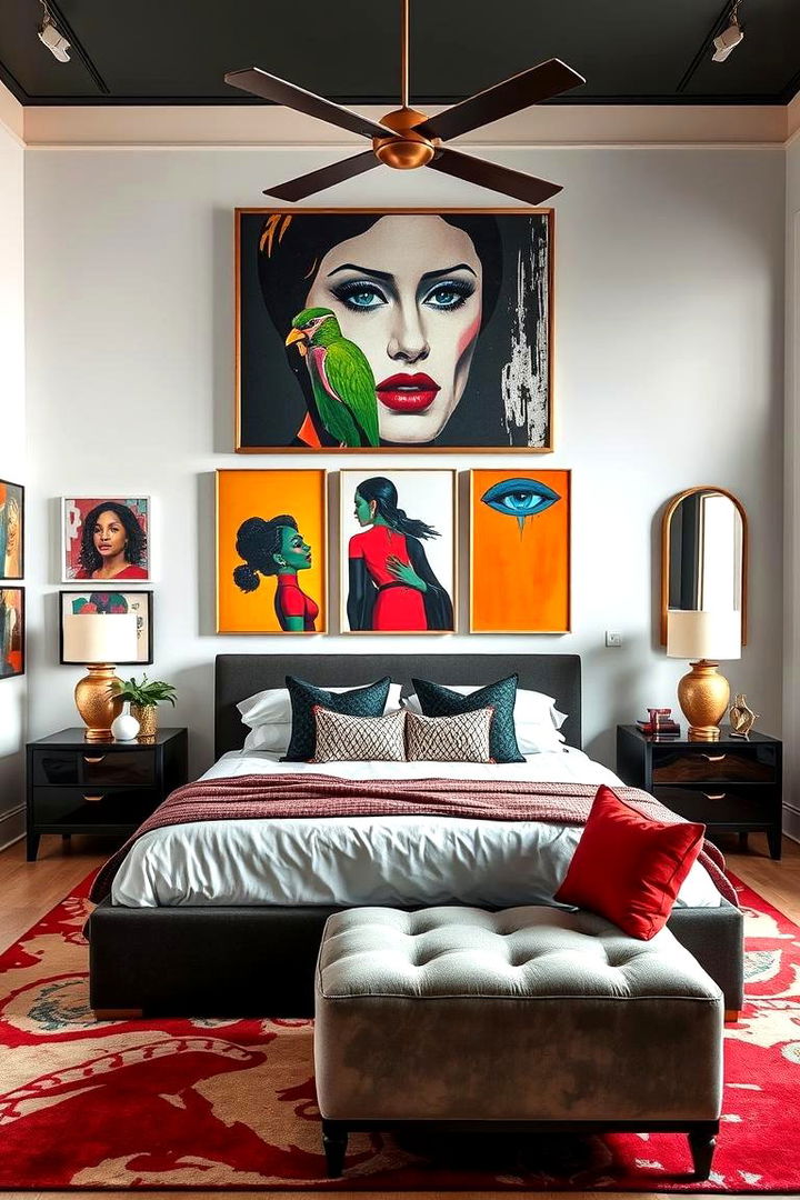 Artistic Focal Points in Bedroom Design - 22 Modern Bedroom Ideas