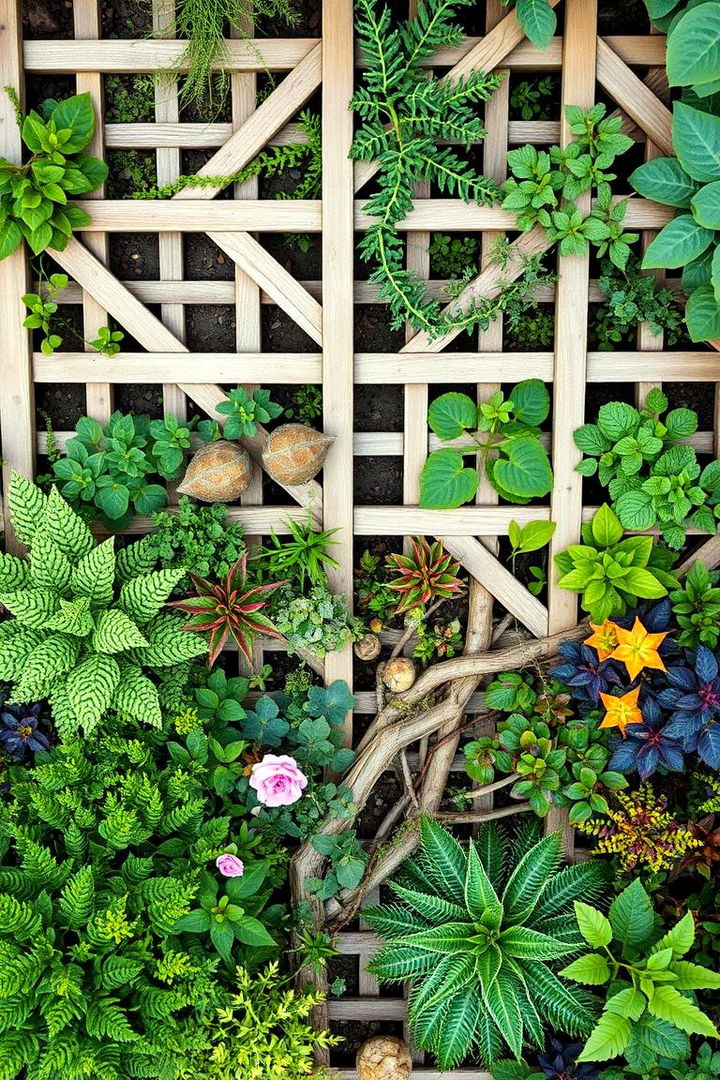 Artistic Garden Lattice Design - 22 Lattice Fence Ideas