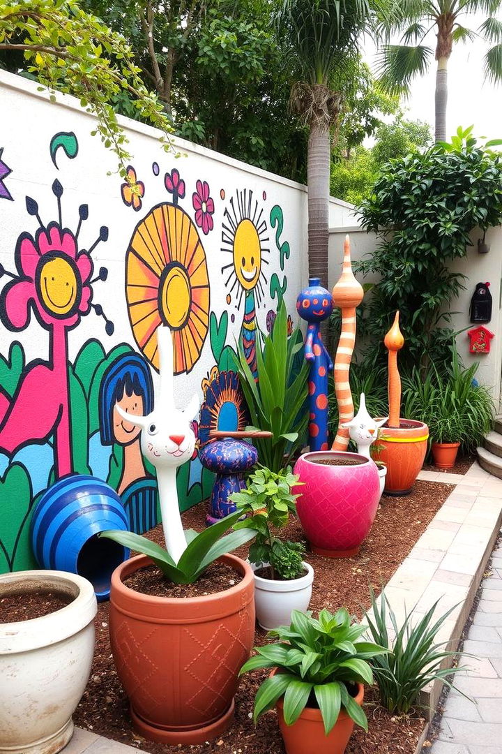 Artistic Garden Nook - 22 Outdoor Living Room Ideas