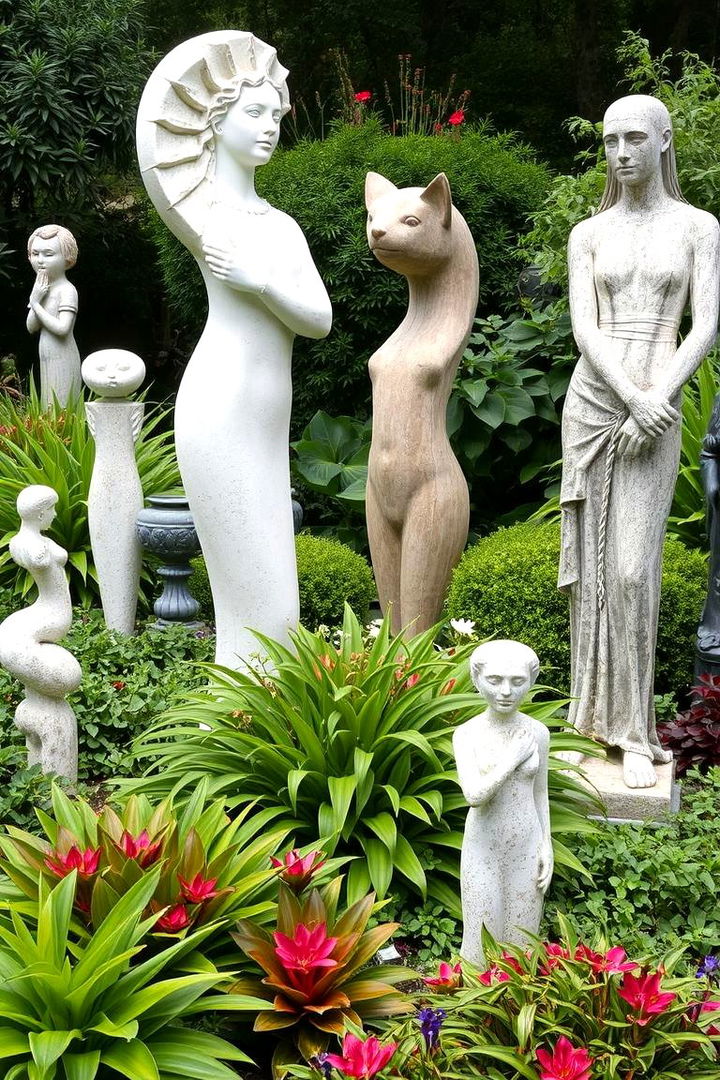 Artistic Garden Sculptures - 22 South Florida Landscaping Ideas