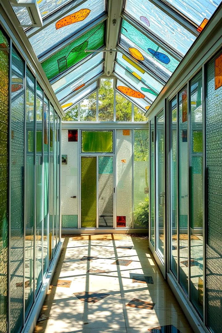 Artistic Glass Retreat - 22 Corner Greenhouse Ideas
