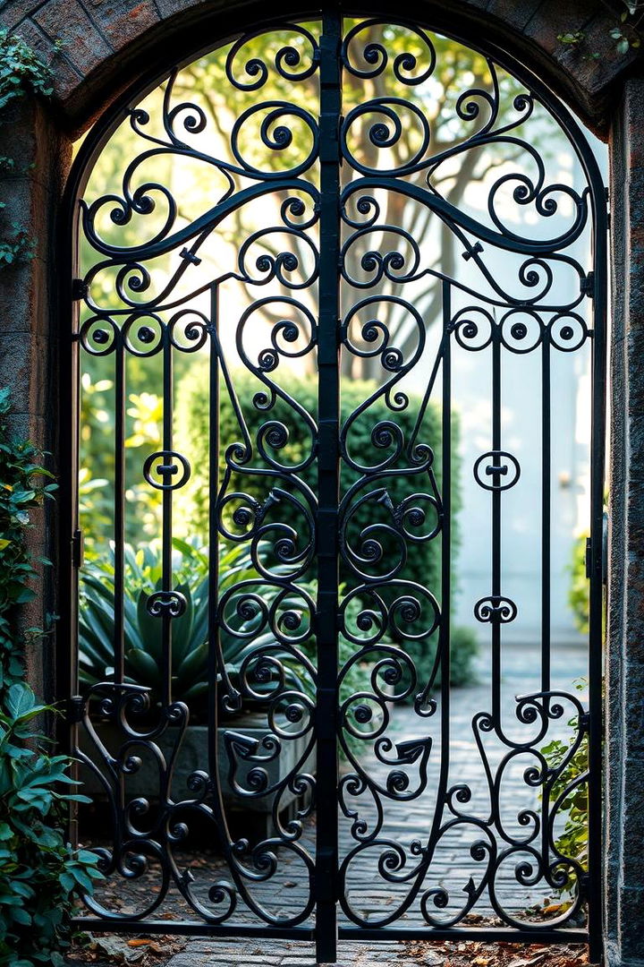 Artistic Hand Forged Masterpiece - 22 garden gate ideas