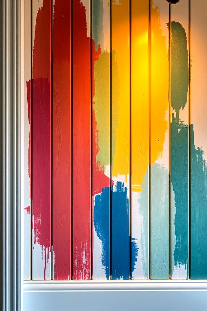Artistic Hand Painted Details - 22 Board and Batten Wall Ideas