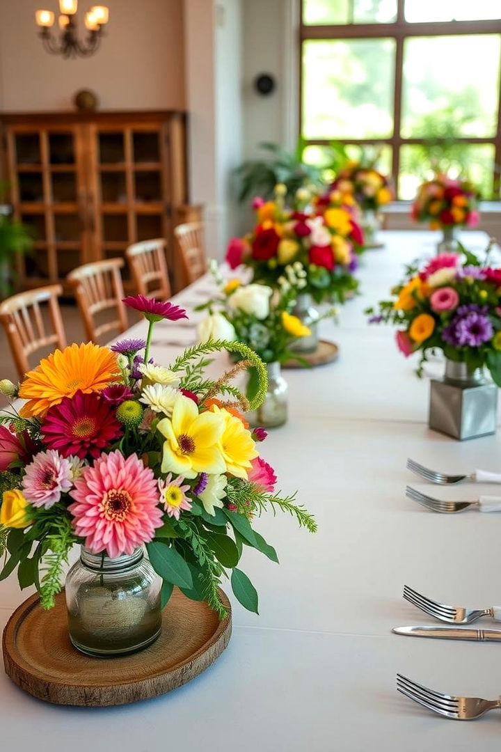 Artistic Handcrafted Centerpieces - 22 Mexican Wedding Ideas