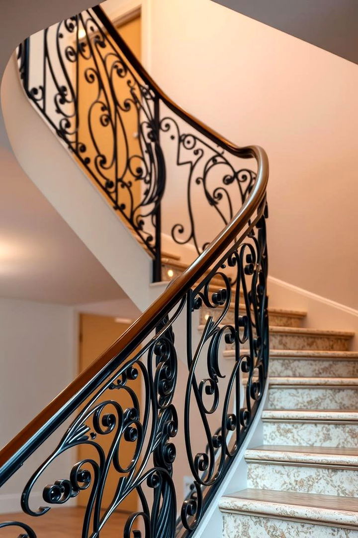Artistic Handrail Details - 22 Contemporary Staircase Design Ideas