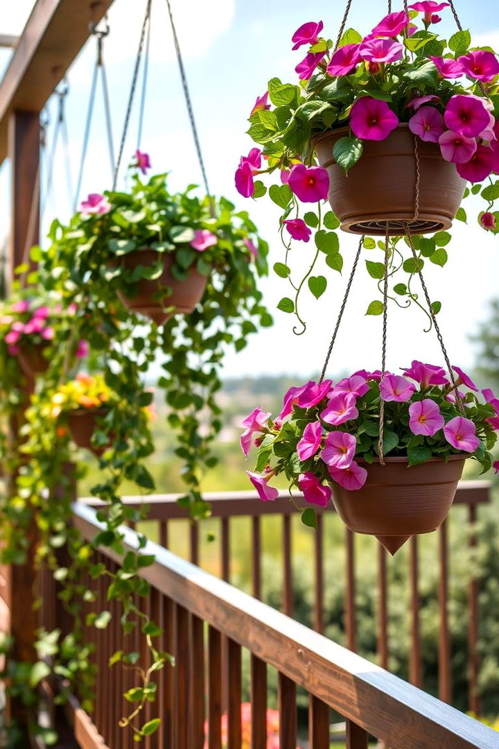 Artistic Hanging Botanical Displays - 22 Deck Decorating Ideas With Plant