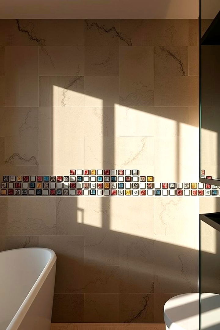 Artistic Illumination - 22 Half-wall Tile Bathroom Ideas