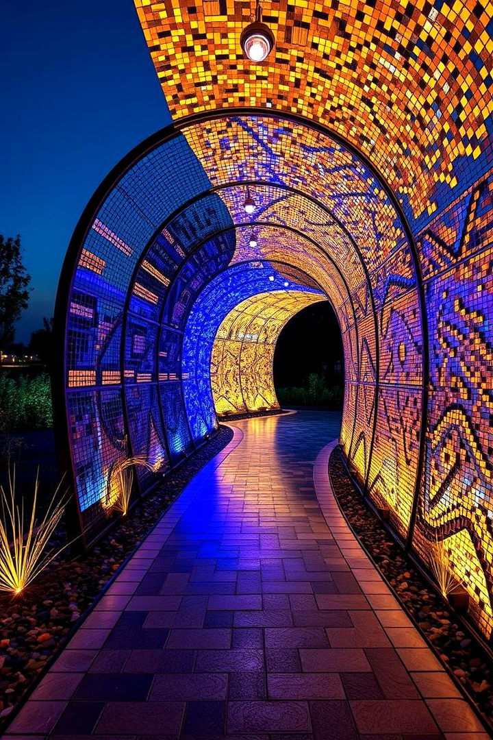 Artistic Installation Curved Walkway - 22 Curved Walkway Ideas