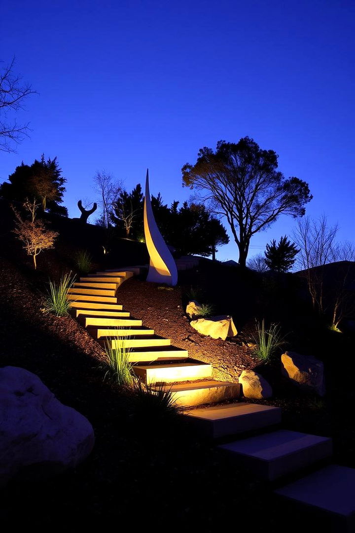 Artistic Installations and Sculptures - 22 Down Sloped Backyard Ideas