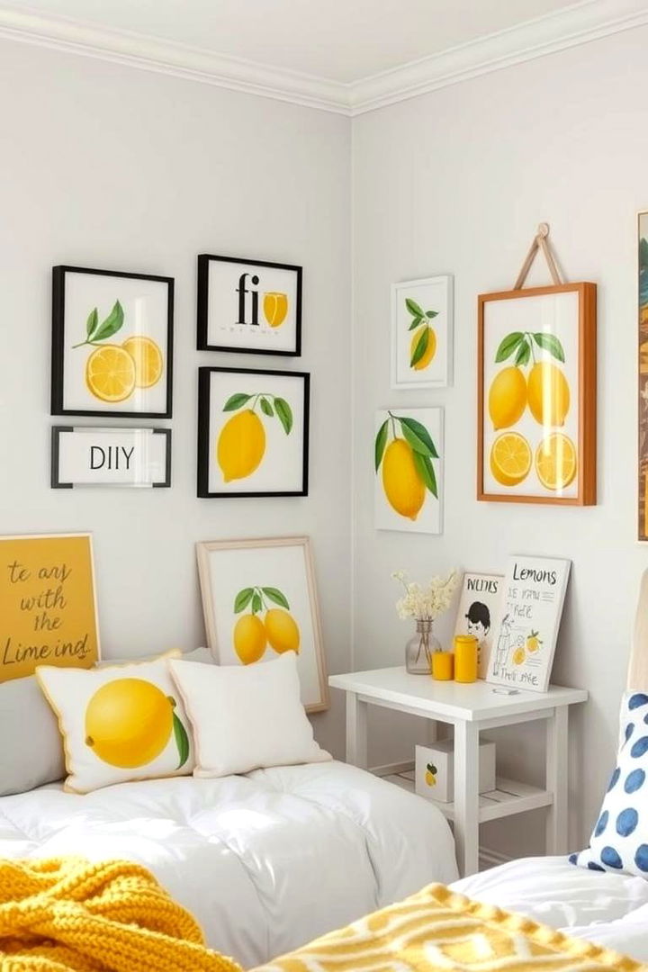 Artistic Lemon Inclusions - 22 Lemon Bedroom Ideas