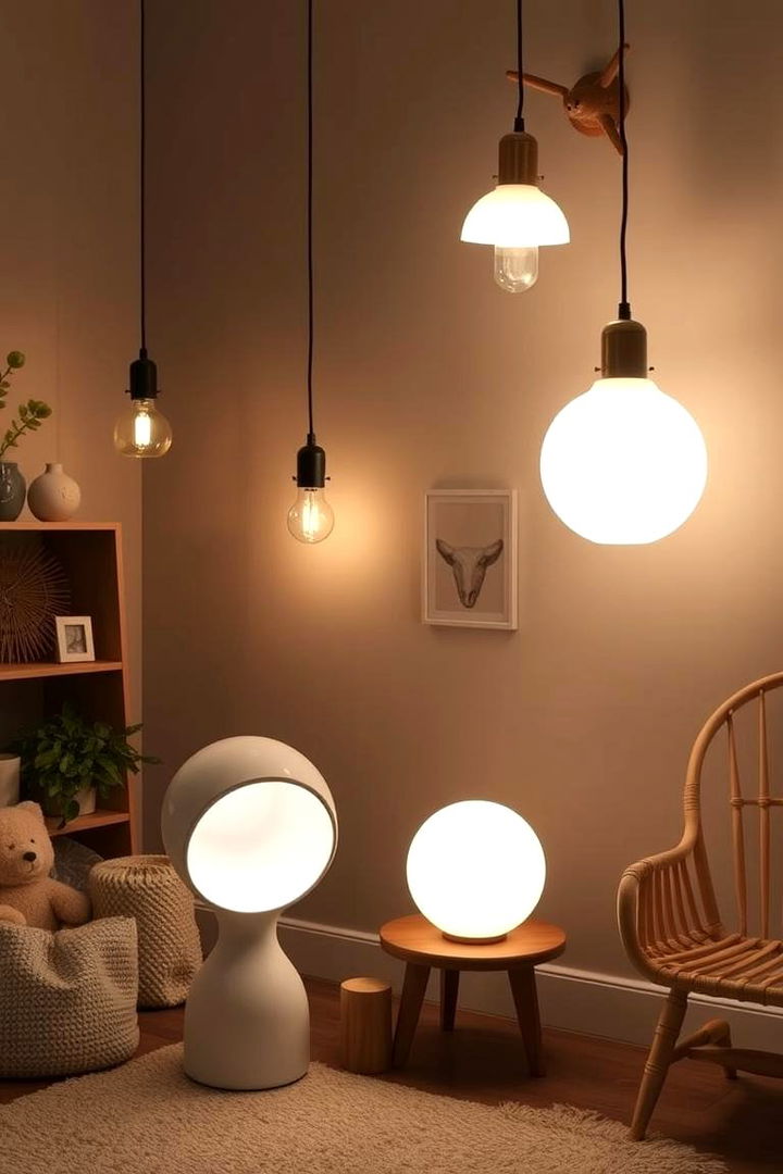 Artistic Light Fixtures - 22 Neutral Nursery Ideas