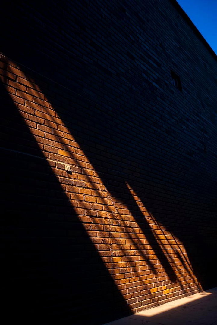Artistic Light and Shadow Play - 22 Black Brick House Exteriors