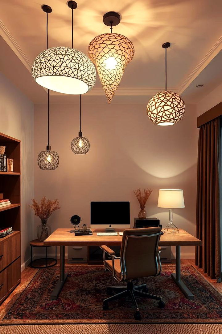 Artistic Lighting Designs - 22 Home Office Lighting Ideas