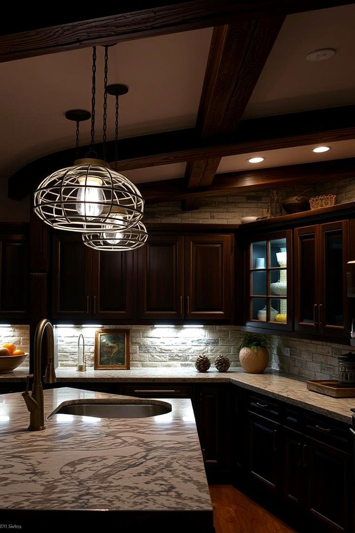 Artistic Lighting Innovations - 22 Barndominium Kitchen Ideas