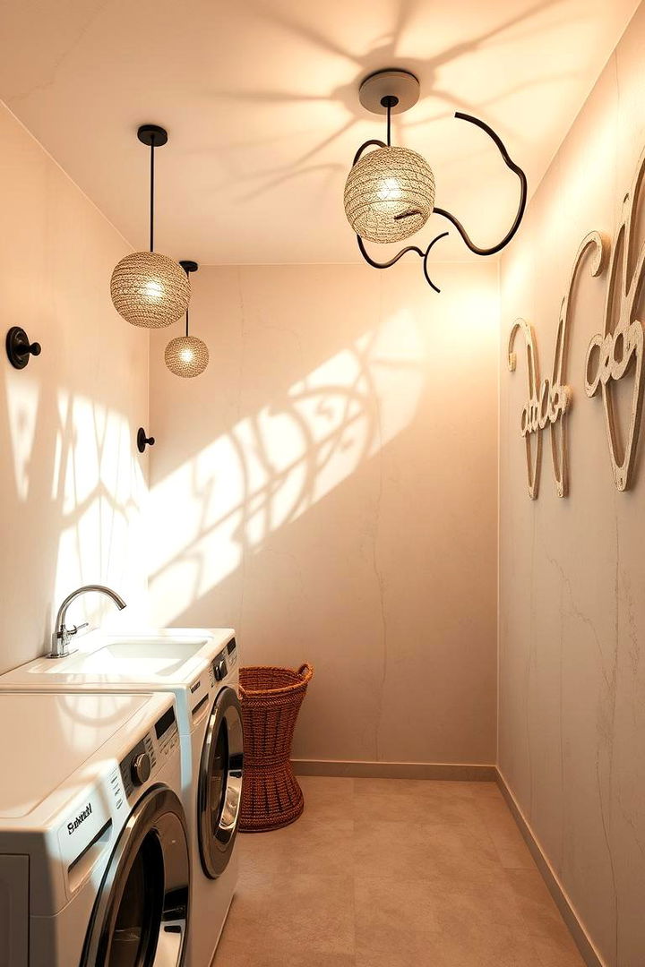 Artistic Lighting Installations - 22 Laundry Room Lighting Ideas