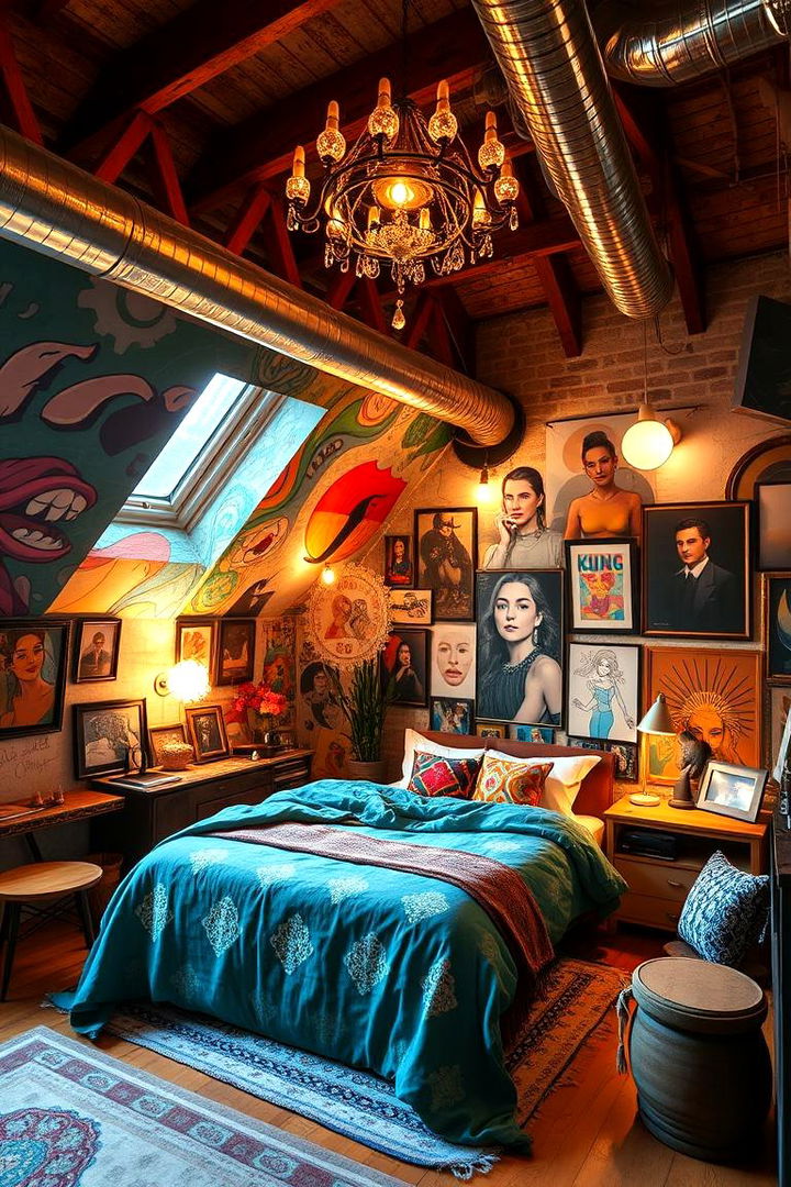 Artistic Loft Bedroom - 22 Loft Bedroom Ideas