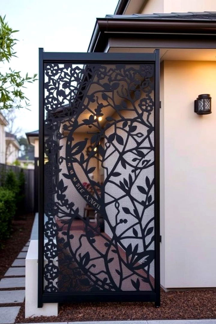Artistic Mesh Accents - 22 Front Yard Fence Ideas