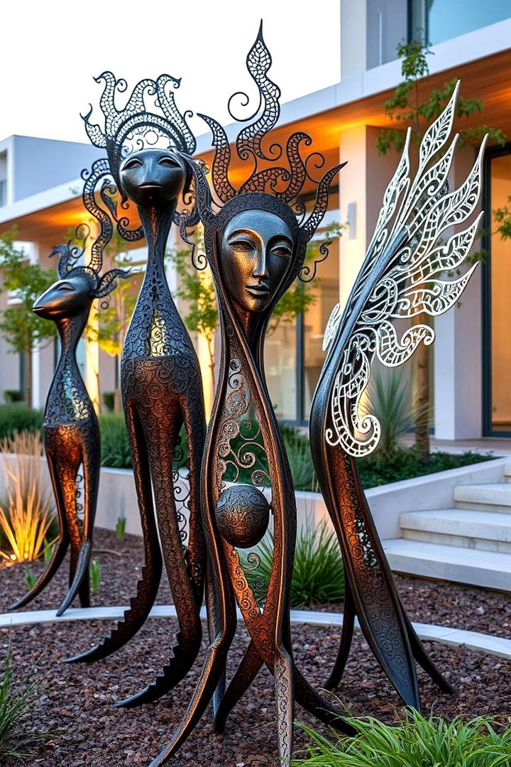 Artistic Metal Sculptures - 22 Outdoor Decor Ideas