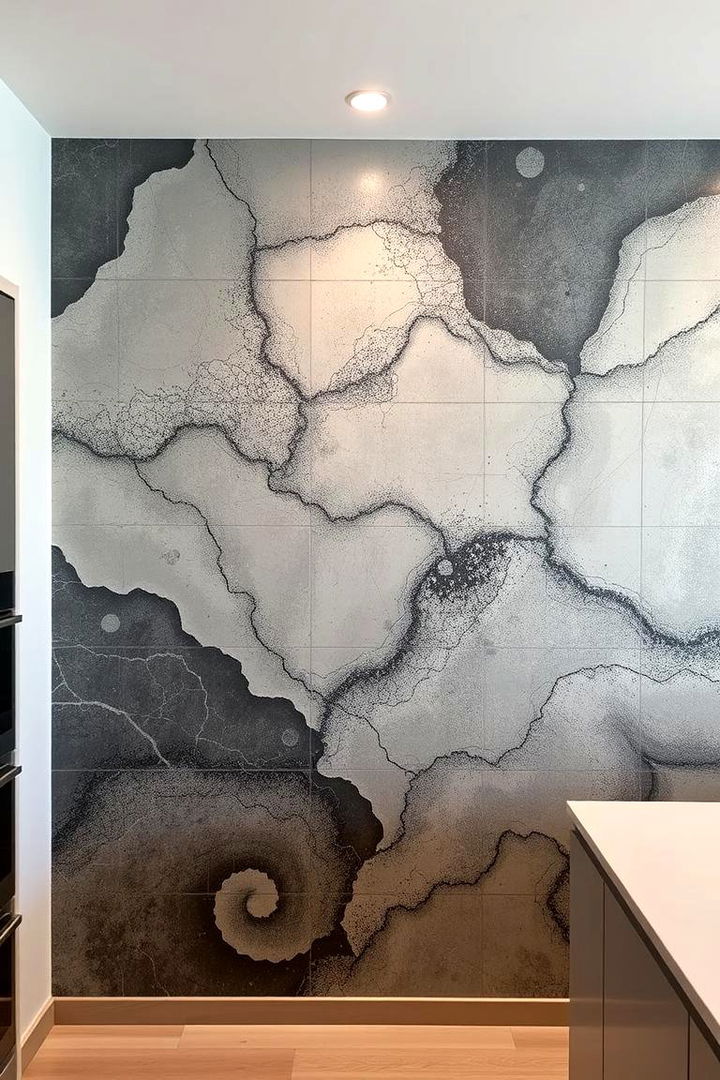 Artistic Microcement Murals - 22 Microcement Kitchen Ideas
