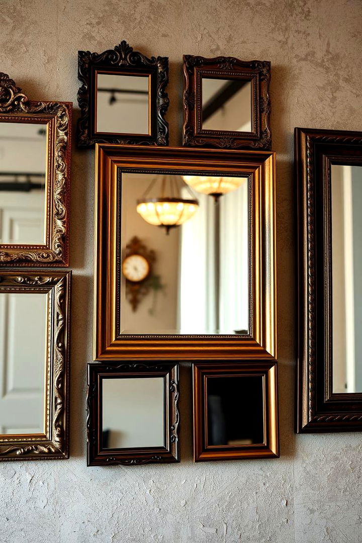 Artistic Mirrors and Unique Frames - 22 Colorful Boho Living Room Ideas