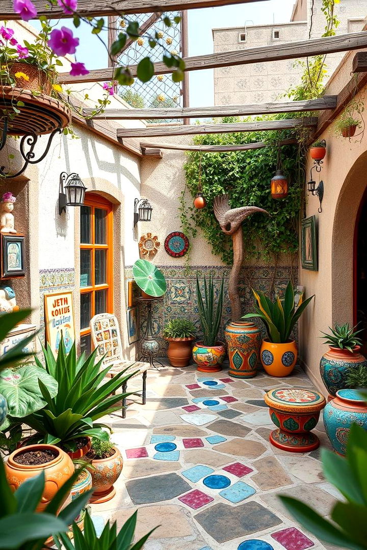 Artistic Mosaic Accents - 22 Backyard Patio Ideas