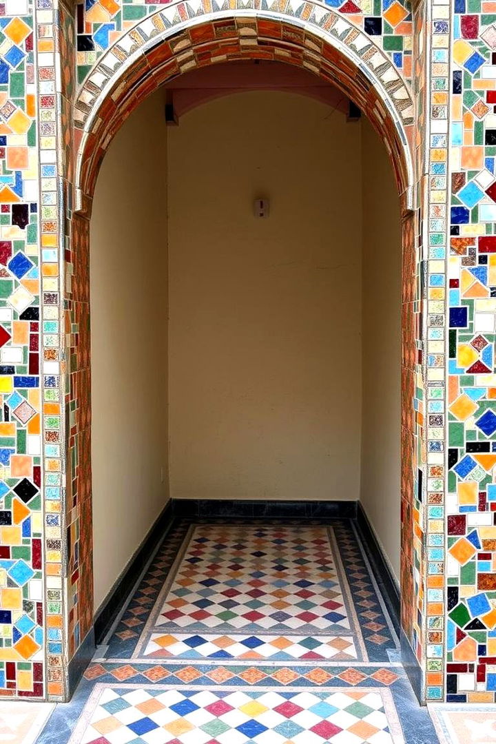 Artistic Mosaic Borders - 22 Floor Transition Ideas