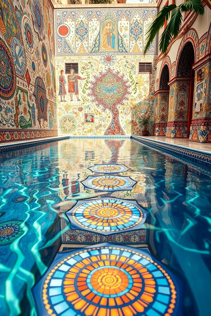 Artistic Mosaic Finishes - 22 Lagoon Pool Design Ideas