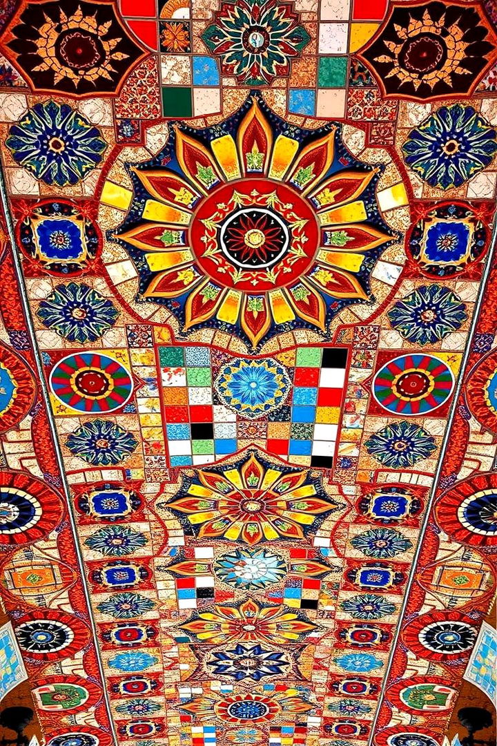 Artistic Mosaic Finishes - 22 patio ceiling ideas