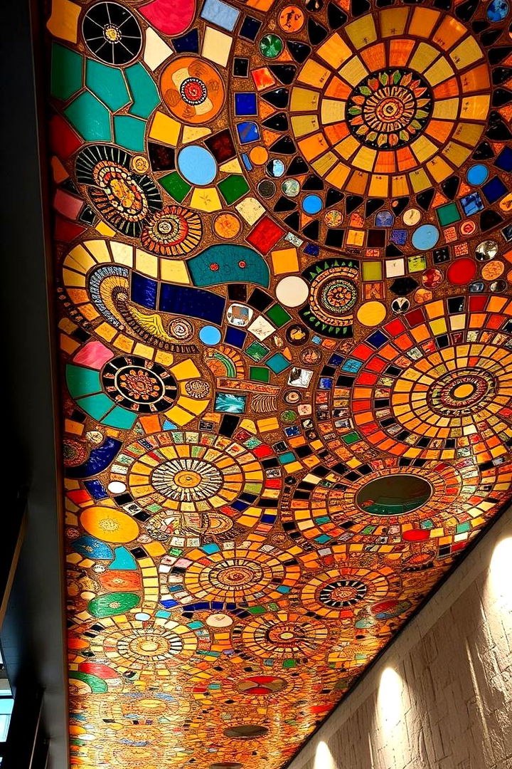 Artistic Mosaic Masterpiece - 22 Basement Ceiling Ideas