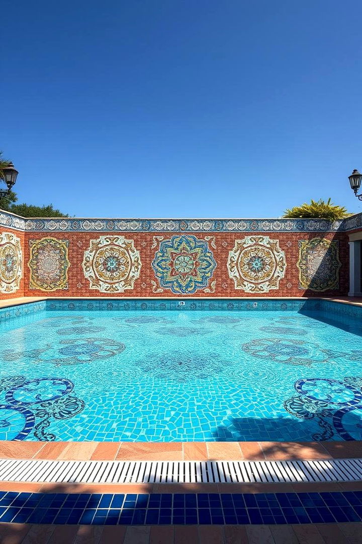 Artistic Mosaic Patterns - 22 Pool Decor Ideas