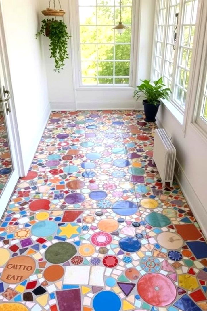 Artistic Mosaic Patterns - 22 Sunroom Tile Floor Ideas