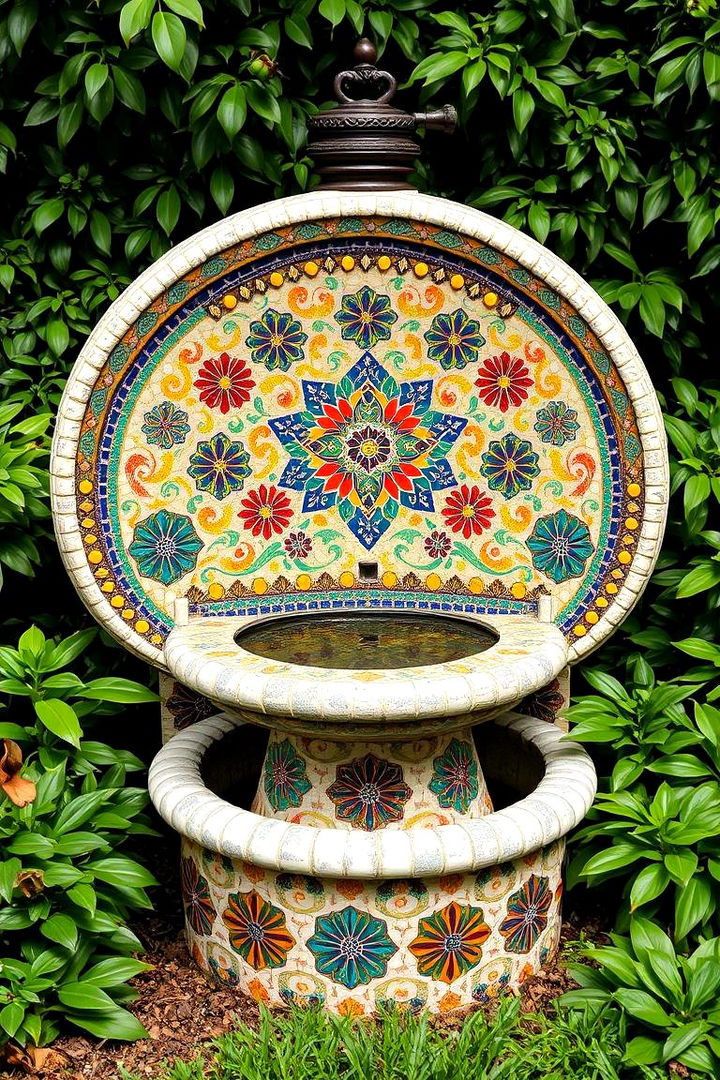 Artistic Mosaic Wishing Well - 22 Outdoor Wishing Well Garden Ideas